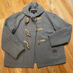 Vintage Wool Ralph Lauren Toggle-Closure Coat - Small